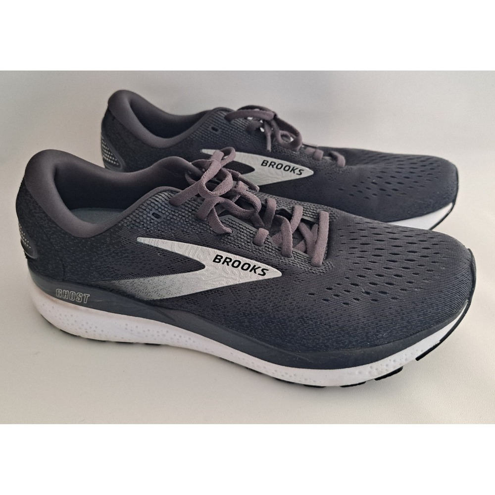 Brooks Ghost 16 Womens Running Shoes Black Gray 1204071B090 Size 11 D No Insert